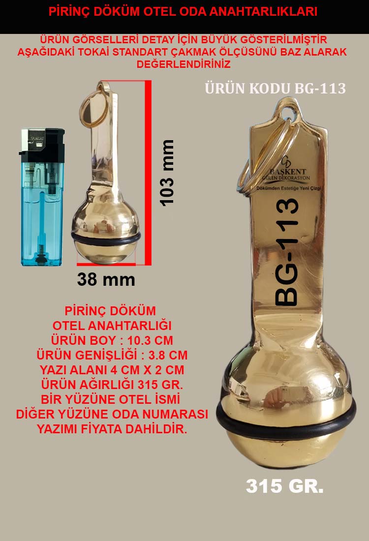 otel Odası Anahtarlığı