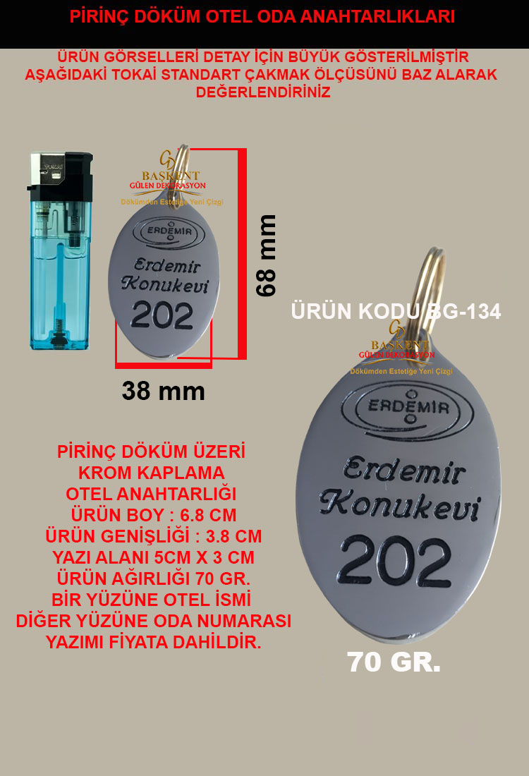 otel Odası Anahtarlığı